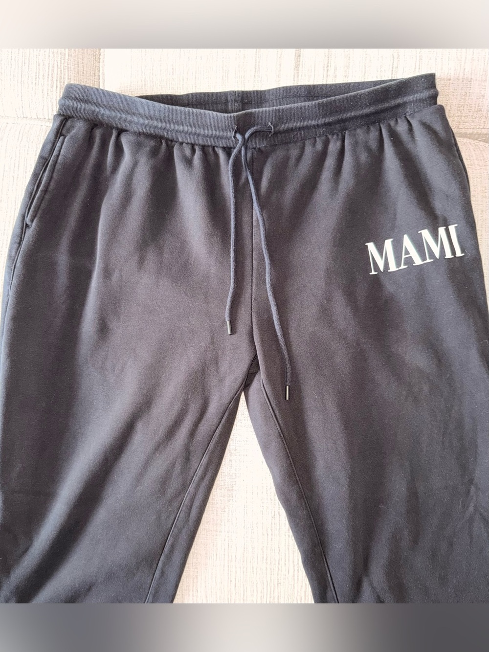 Black 'MAMI' Logo Sweatpants